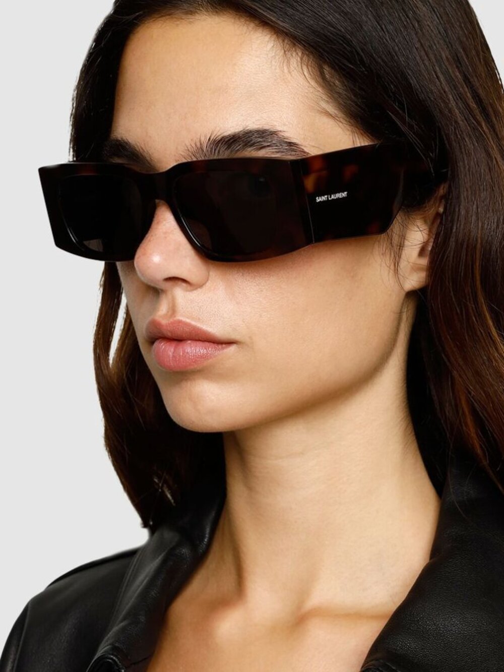 NEW SAINT LAURENT SUNGLASSES SL654 003 WOMEN SQUARE HAVANA/GRAY EYEWEAR